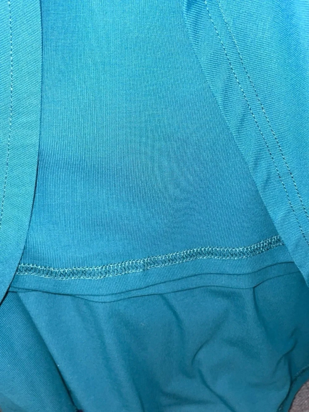 OGL Skirt M NEW Flowy Side Ruched A-line Midi Skirt Eco SkinKiss Marine Blue - Picture 7 of 10